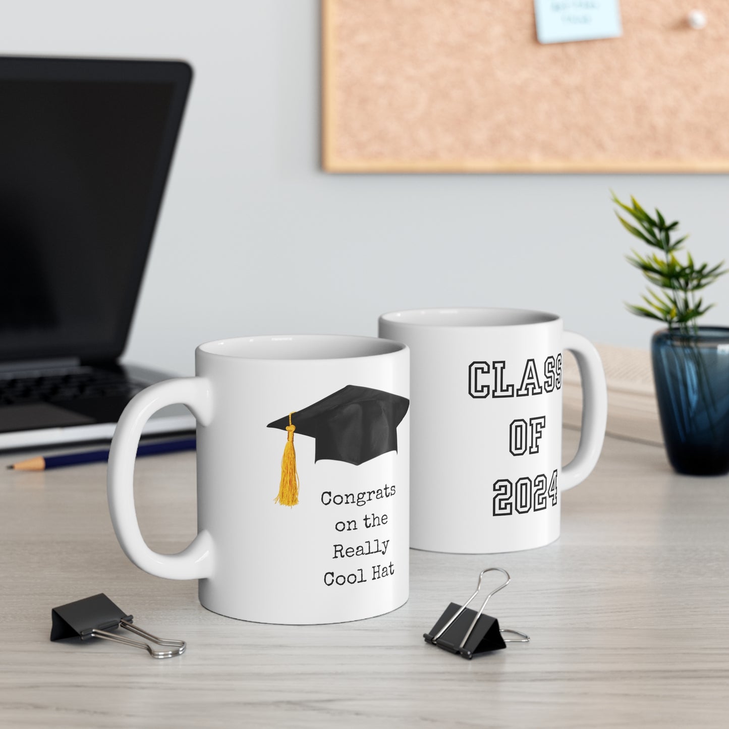 Cool Hat Graduation Ceramic Mug, 11oz