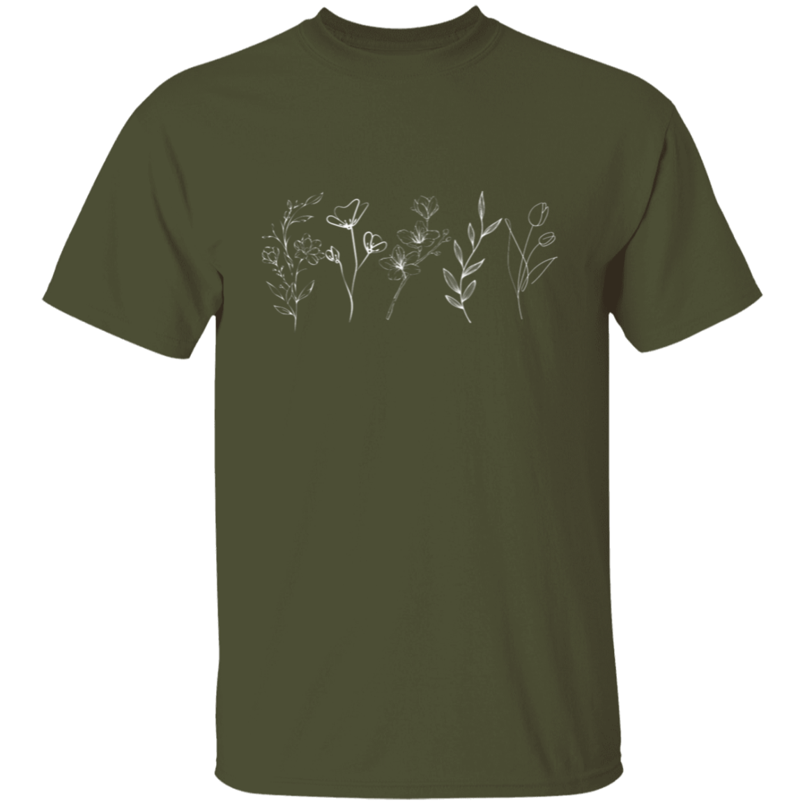 Wild Flowers Shirt, Floral shirt, Flower Garden Shirt Tee, Gardener shirt