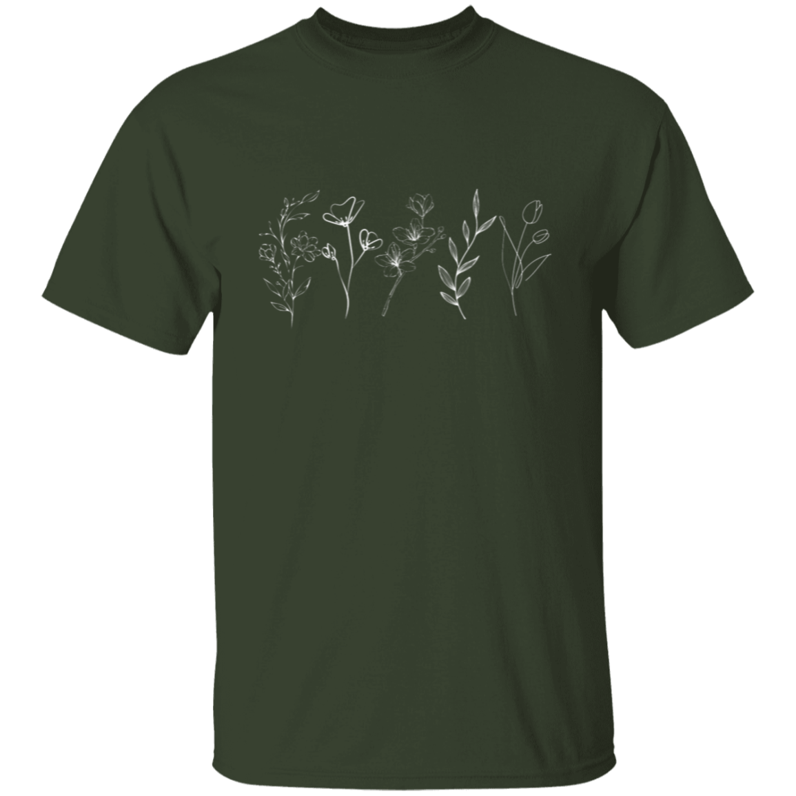 Wild Flowers Shirt, Floral shirt, Flower Garden Shirt Tee, Gardener shirt