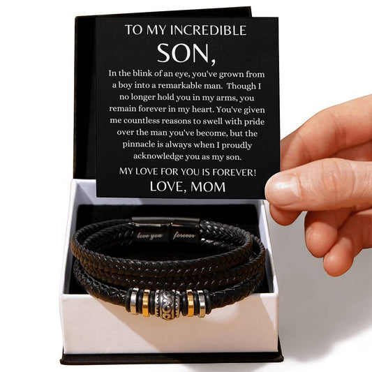 To My Incredible Son Bracelet